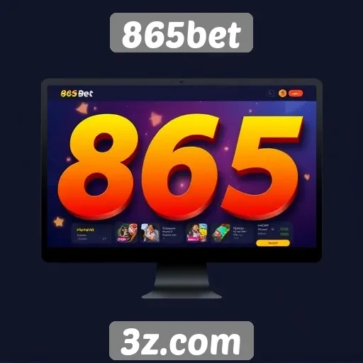 Interface do usuário do site 865bet em foco